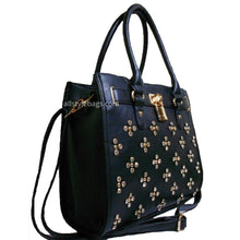 Load image into Gallery viewer, LOEM Shoulder bag handbag Tote Designer inspired Rhinestone Studs F17E
