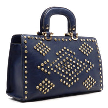 Cargar imagen en el visor de la galería, Bolso de mano LOEM Bling Bandolera Bolso Tote Diseñador Diamantes de imitación Boxer Tachuelas F08504

