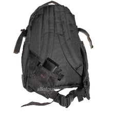 Load image into Gallery viewer, Black canvas School Fanny Pack Backpack Bag Sport Hiking Bungee System
