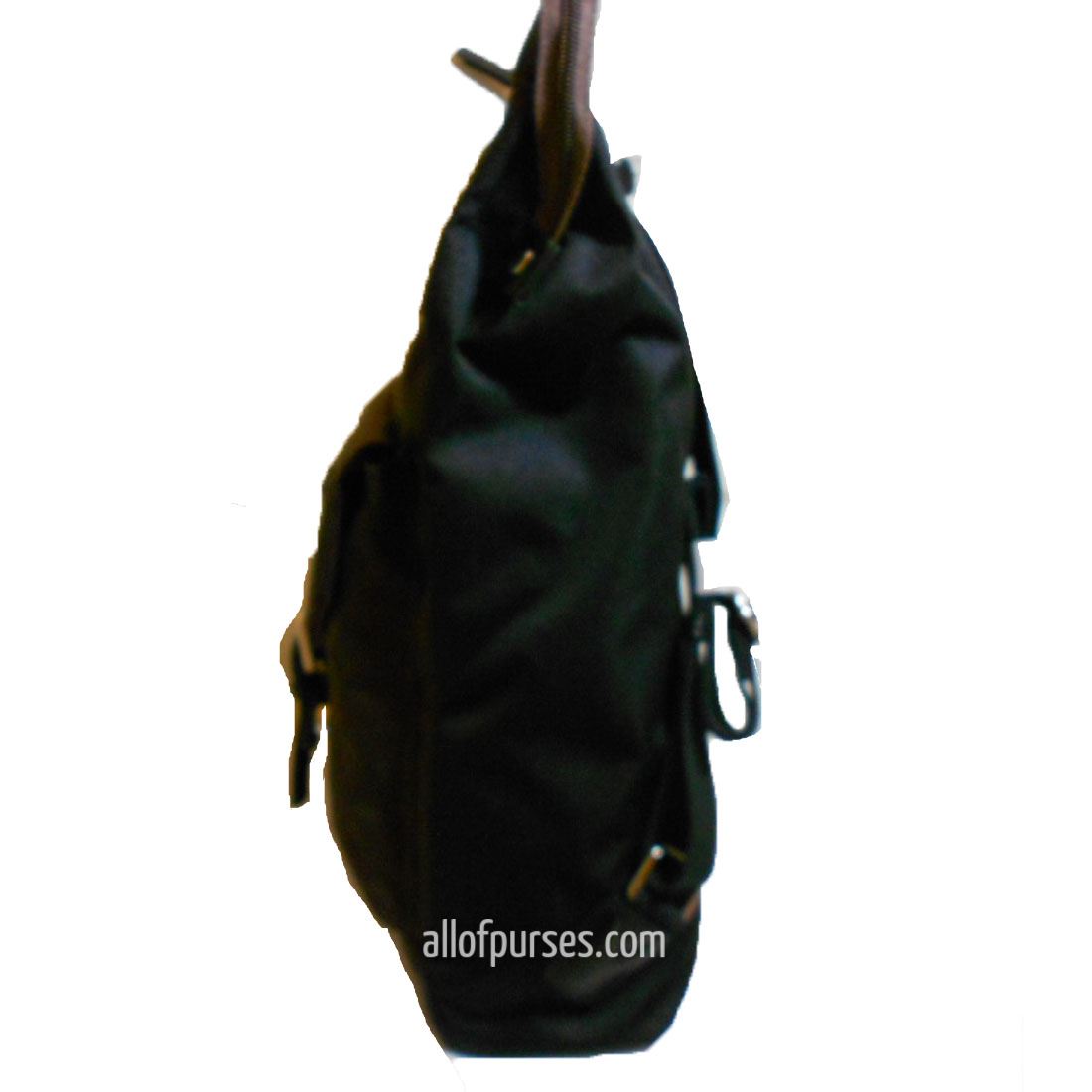 Color block Canvas School L Backpack blanc Olive brown Laptop tablet S – allofpu