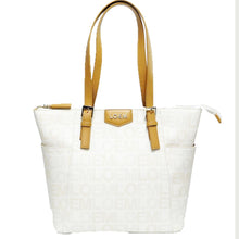 Cargar imagen en el visor de la galería, LOEM firma Imprimir firma satchel Bolso de mano tote Diseñador metal dorado
