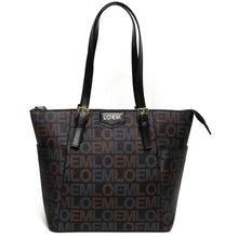 Cargar imagen en el visor de la galería, LOEM firma Imprimir firma satchel Bolso de mano tote Diseñador metal dorado
