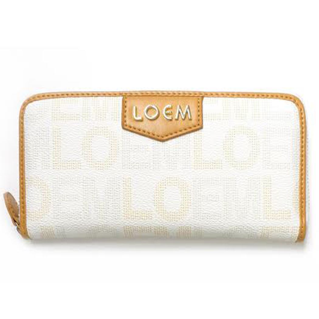 Designer inspired LOEM signature zipper pockets CD's woman L wallet bi – allofpu