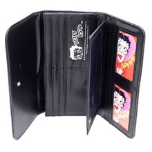 Load image into Gallery viewer, Betty Boop bling pink rhinestone checkbook L woman wallet B16N
