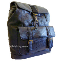 Load image into Gallery viewer, I Pad Laptop Navy Blue F Leather school Sport L backpack Bag tablet Form Pockets
