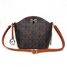 Load image into Gallery viewer, Designer LOEM brown signature gold switch lock cross shoulder Bag handbag LT688
