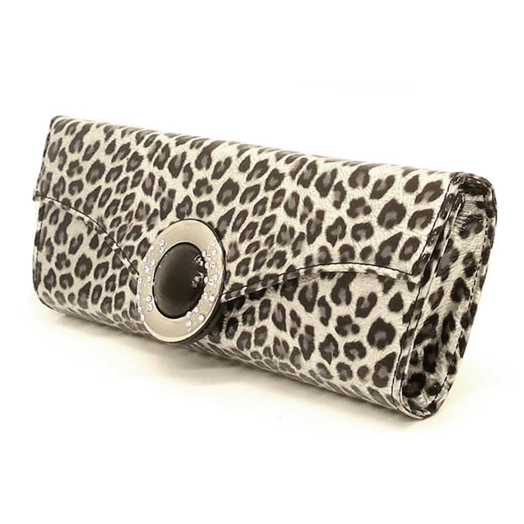 bling Green Silver Animal Print Rhinestone Evening Party Wrist handbag – allofpu