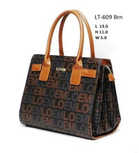 Load image into Gallery viewer, LOEM signature shoulder Bag handbag brown pockets monogram designer inspired
