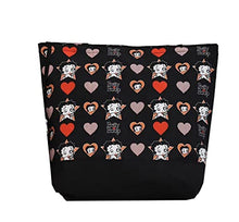 Load image into Gallery viewer, Betty Boop black canvas shopping bag coin bag purse tote
